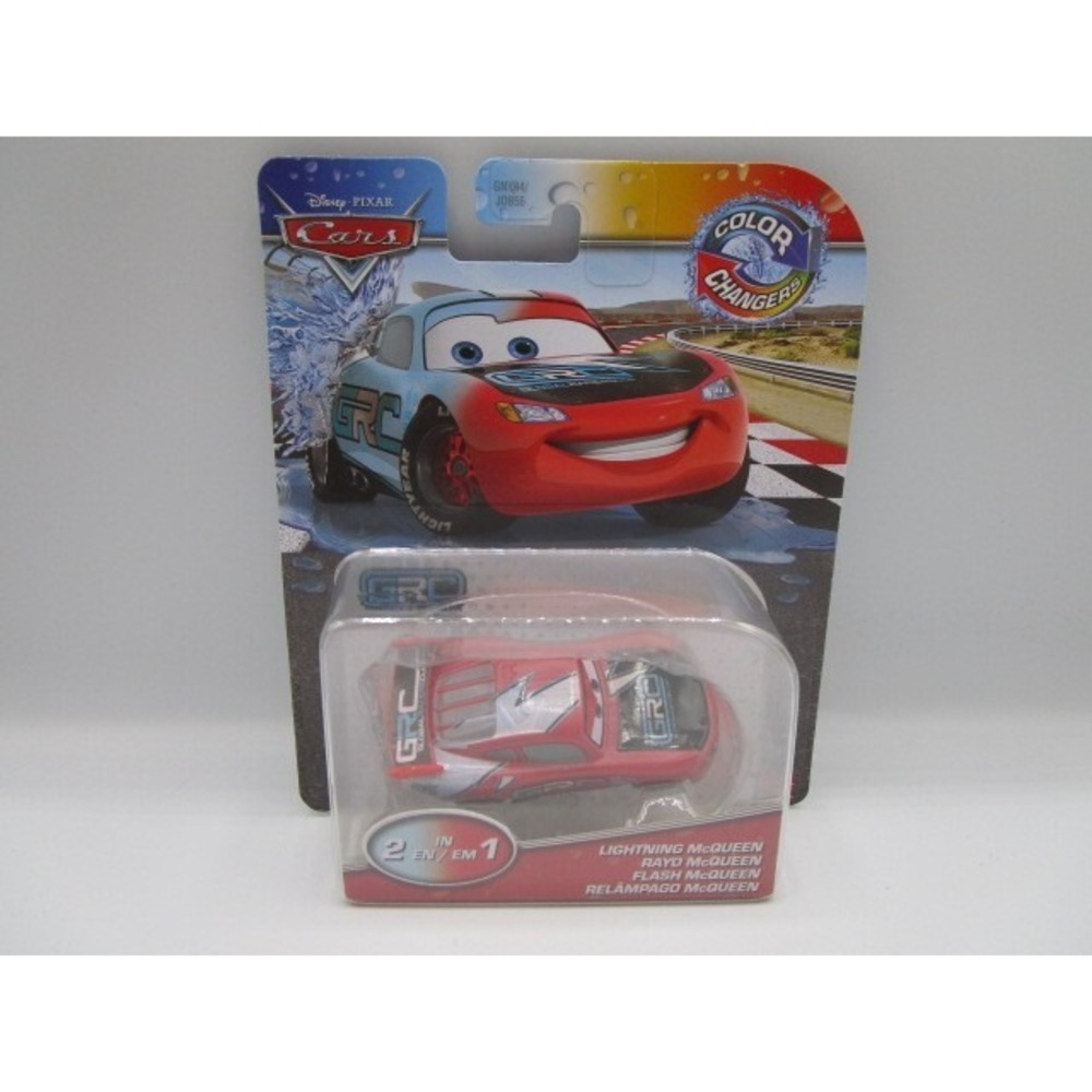 Disney Pixar Cars GRC Lightning McQueen Color Changers 2 In 1 Die Cast Toy Car